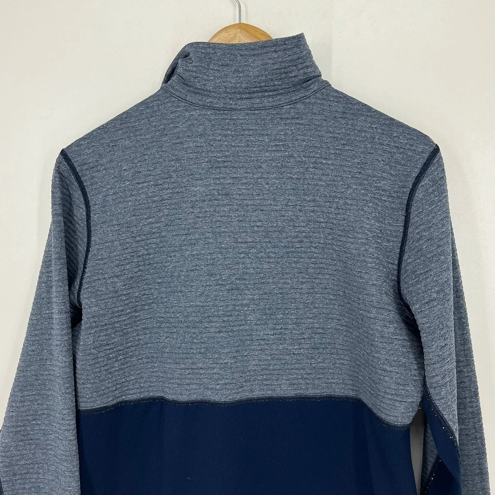 Adidas LA Galaxy Mens Large Quarter Zip Pullover Navy Blue Heathered MLS‎ Soccer